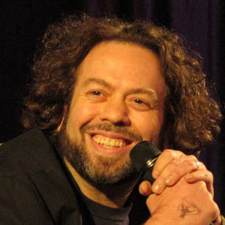 Dan Fogler on stage during Comic Con Ghent 2019