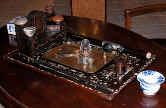 Plateau complet de fumeur d'opium