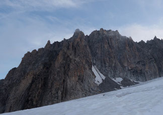 Trient, Cabane d'Orny, Petit Clocher du Portalet, Aiguilles du Tour, Aiguille du Tour, traverse, überschreitung, arête de la table, Südgipfel, Einstiegscouloir, Couloir, Cabane du Trient