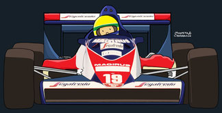 Ayrton Senna by Muneta & Cerracín