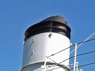 HMAS Curlew's funnel