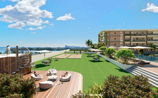 Nouveau programme the deck suites et residences à la croisette appartements de luxe et vue mer grand baie