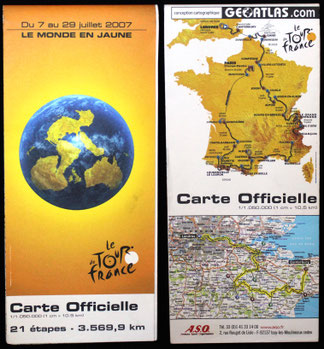 Carte Tour de France 2007