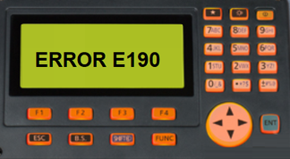 error e190 sokkia