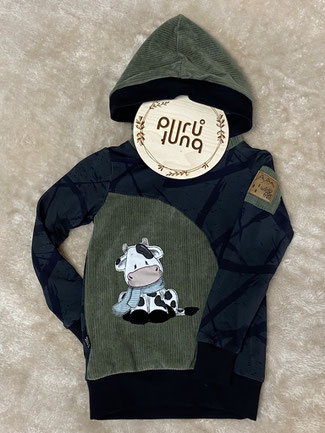 Kuh(-ler) Hoodie Gr. 98/104 / 53.-