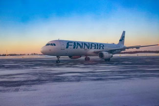 Flughafen Kittilä, Airport, Finnair, Flugzeug, Lappland, Die Traumreiser