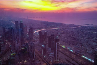 Dubai, VAE, UAE, Vereinigte Arabischen Emirate, Die Traumreiser, Burj Khalifa, At the top, Aussichtsplattform