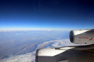Anden, Landeanflug, Santiago de Chile, Iberia, Die Traumreiser