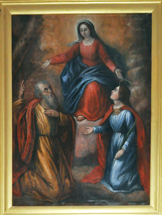 Calacuccia - Eglise Saint-Pierre- La Vierge apparaît à Saint André et Saint Jean - Domenico Desanti
