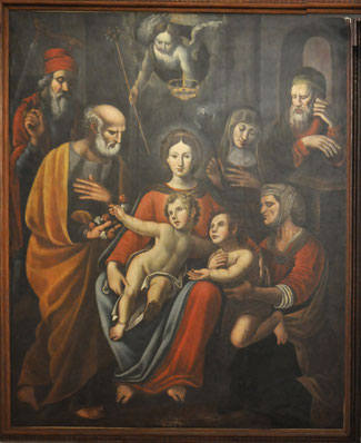 Valle d'Orezza - La Sainte Parenté - Giuseppe Maria Casalta - peintre corse vivant à Prunelli di Casacconi et actif entre 1686 et 1711