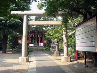 青山熊野神社 鳥居