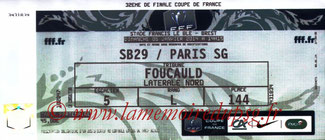 Ticket  Brest-PSG  2013-14