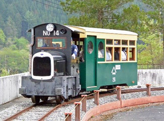 トロッコ館のガソリンカー