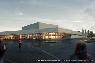Die neue St. Jakobshalle in Basel