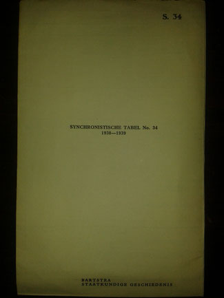 Synchronistische tabel no.34 periode 1930-1939