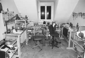 Our first workshop in the attic room.