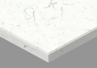 WHITE artificial marble - agglomerato - composite marble