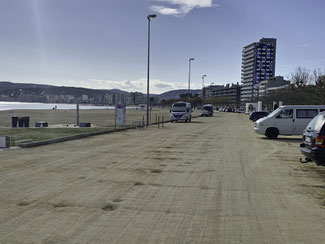 Bild: Parkplatz an der Platja Gran in Palamós