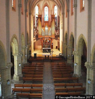 La nef église de Plaisance du Gers