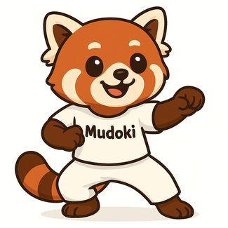 Unser Maskottchen Mudoki ist ein starker Freund an der Seite der Kinder und hilft ihnen mutig und selbstbewusst zu werden.