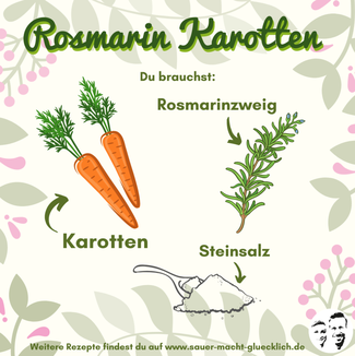 Karotten & Rosmarin einlegen - Die würzige Knaller Kombi für deine Karotten