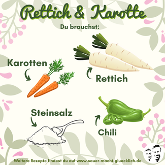 Fermentiere dein Herbstgemüse - Rettich & Karotte