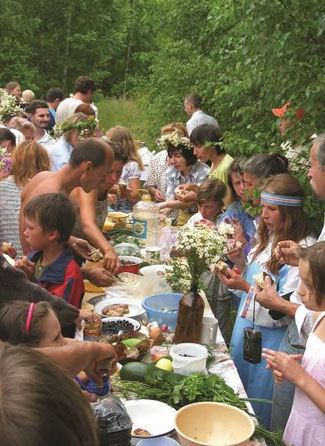 生態家園聚落羅德諾耶在夏屋小農日的慶祝活動