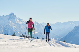 ©Alpenregion Bludenz Tourismus GmbH, Fotograf Alex Kaiser I Langlaufen auf der Tschengla, Brandnertal