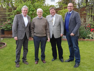 v.L.n.R: Ulrich Göbbels, Rudolf Finke, Reinhold Müller und Jörn Freynick