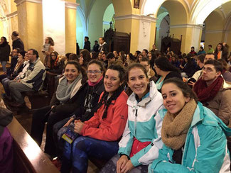 Algunos de nuestros jóvenes en la Marcha del año pasado. Pinche en la imagen si quiere ver toda la galería.