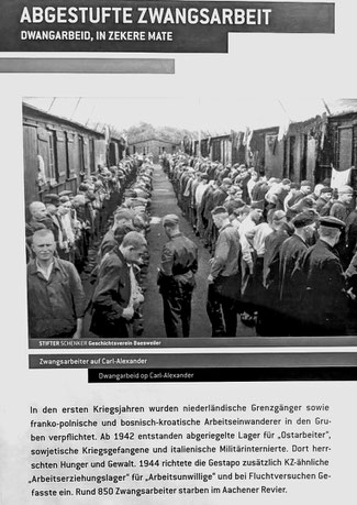 Infotafel zur Zwangsarbeit im Energeticon Alsdorf