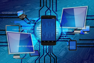 Handy, Computer und Datenströme