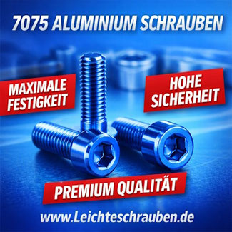 7075 Aluminiumschrauben Vergleich 6025 6036 6061 vs. 7075 www.leichteschrauben.de