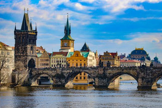 Prag, Moldau, Karlsbrücke, Die Traumreiser
