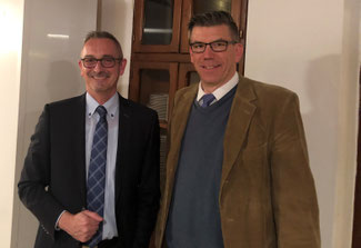 v.l. Dr. Werner Pfeil MdL, Dietrich Steinmetz (FDP Mechernich)