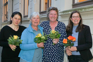 Vorstand Biennium 2020-2022 - Jana Lohse, Birgit Adolphi, Claudia Parton, Heidi Wollensak (v.l.)