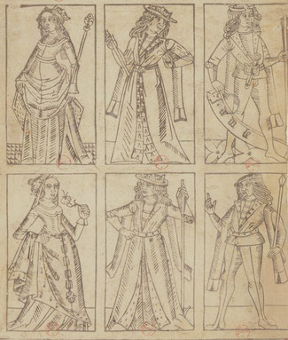 Planche du jeu de Jean de Dale, Lyon, 1480