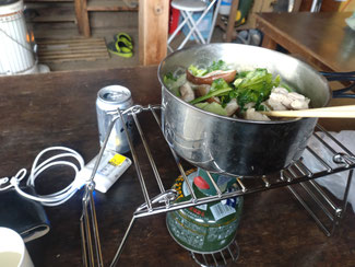 自炊の味噌鍋