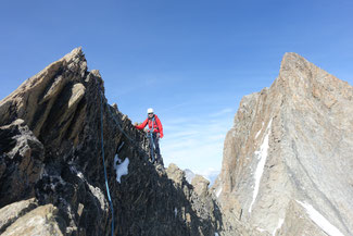 Schreckhornhütte, Schreckhorn, Lauteraarhorn, Traverse, Überschreitung, Lauteraargrat, Schraubengang
