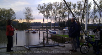 Saisonende 15.Oktober 2013 Yachthafen