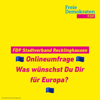 FDP Recklinghausen sammelt Bürgerwünsche für Europa.