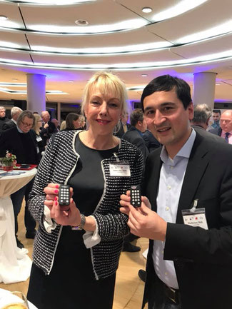 Susanne Schneider und Fraktionskollege Rainer Matheisen