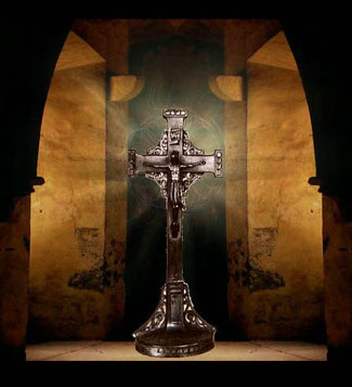 Ein Kreuz bannt unseren Blick in Göttlichkeit und Stärke  