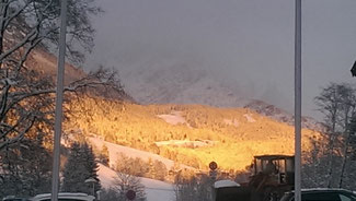 Sonnenuntergang in Scheffau am Wilden Kaiser