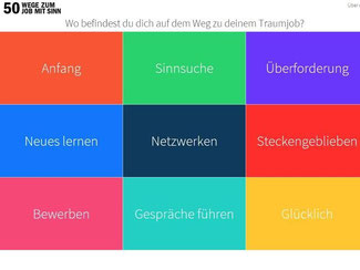 Für jeden Nutzer gibt es einen individuellen Weg zum richtigen Job. Foto: 50wegezumjob.de