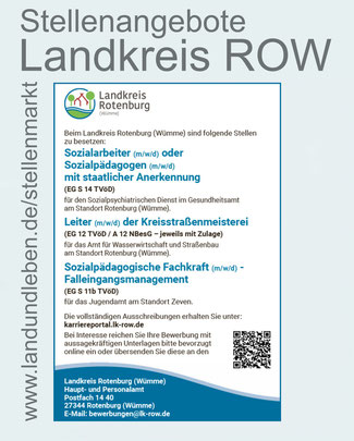 stellenangebote landkreis ROW - Stellenangebote fuer Rotenburg Wuemme und Zeven