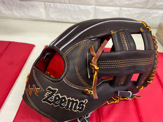 ジームス 軟式 外野用 赤/黒 限定カラー Zeems 軟式グローブ（ポジション：外野手用）｜グローブ｜野球