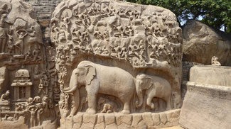 Bild: Mahabalipuram, ein Baudenkmal das dem UNESCO-Weltkulturerbe angehört