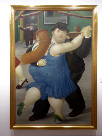 Bild: Tanzendes Paar des Künstlers Fernando Botero aus Kolumbien