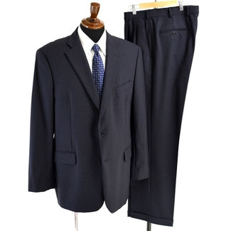 美品 BROOKS BROTHERS 1818 ビジネススーツ ストライプ 黒 Brooks Brothers Explorer ウール シャドウストライプ 2釦スーツ Slim